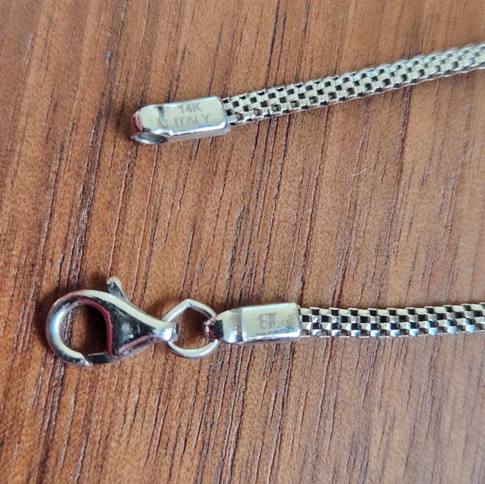 14k White Gold Bony Levy Bracelet - Picture 6 of 7